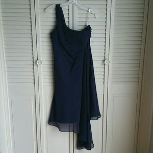 David's Bridal Marine Bridesmaid Dress